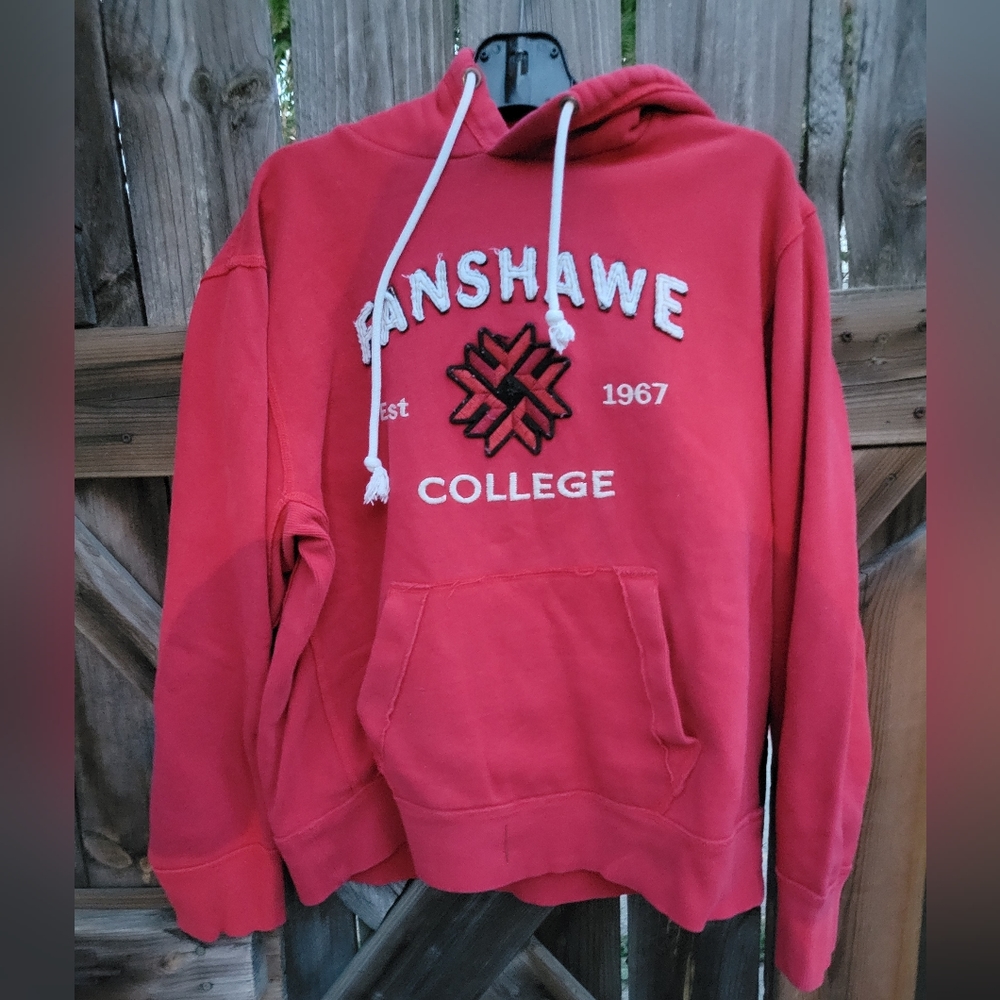 Fanshawe College Varsity hoodie, size Large